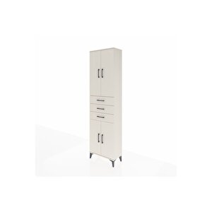 Arges Dolap 4 Raflı 3 Çekmeceli 4 Kapaklı 60x30x221 Aytaşı-aytaşı