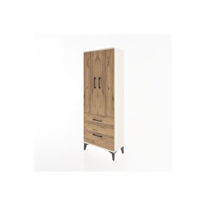 Arges Dolap 3 Raflı 2 Çekmeceli 2 Kapaklı 60x30x163 Aytaşı-çam