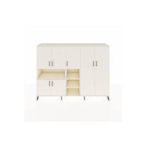 Hyperion Dolap 13 Raflı 7 Kapaklı 220x44x163 Aytaşı-aytaşı