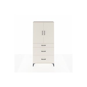 Arges Dolap 3 Raflı 3 Çekmeceli 2 Kapaklı 88x30x182 Aytaşı-aytaşı