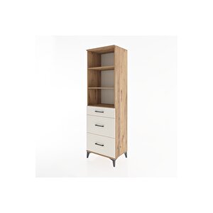 Hyperion Dolap 3 Raflı 3 Çekmeceli 60x44x195 Çam-aytaşı