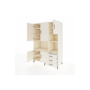 Kronos Dolap 9 Raflı 3 Çekmeceli 5 Kapaklı 132x59x195 Aytaşı-aytaşı/aytaşı