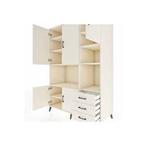 Kronos Dolap 9 Raflı 3 Çekmeceli 5 Kapaklı 132x59x195 Aytaşı-aytaşı/aytaşı