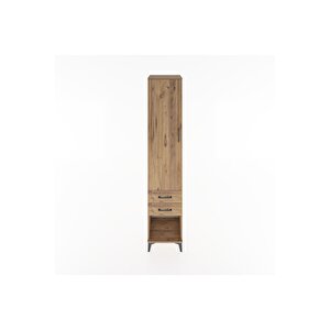 Hyperion Dolap 2 Raflı 2 Çekmeceli Tek Askılı 44x44x221 Çam-çam
