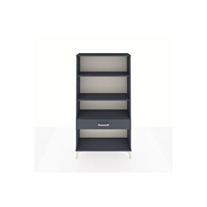 Arges Dolap 3 Raflı Tek Çekmeceli 88x30x163 Antrasit-antrasit