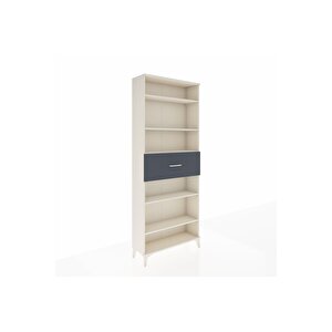Arges Dolap 5 Raflı Tek Çekmeceli 88x30x221 Aytaşı-antrasit