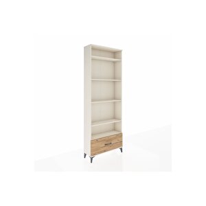 Arges Dolap 5 Raflı Tek Çekmeceli 88x30x243 Aytaşı-çam