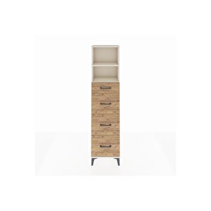 Arges Dolap 2 Raflı 4 Çekmeceli 44x30x182 Aytaşı-çam