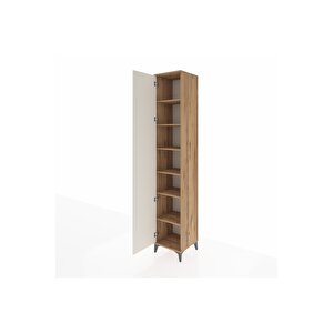 Hyperion Dolap 6 Raflı Tek Kapaklı 44x44x243 Çam-aytaşı