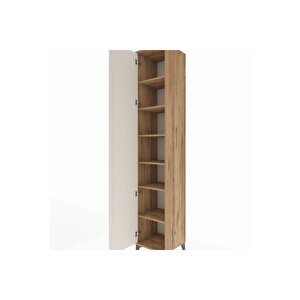 Hyperion Dolap 6 Raflı Tek Kapaklı 44x44x243 Çam-aytaşı