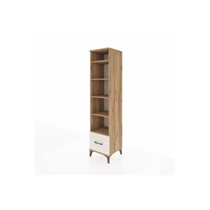 Hyperion Dolap 5 Raflı Tek Çekmeceli 44x44x195 Çam-aytaşı