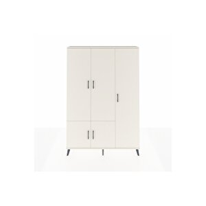 Arges Dolap 7 Raflı 5 Kapaklı Tek Askılı 132x30x195 Aytaşı-aytaşı/çam