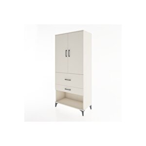 Hyperion Dolap 3 Raflı 2 Çekmeceli 2 Kapaklı 88x44x195 Aytaşı-aytaşı