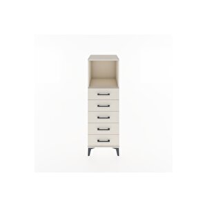 Hyperion Dolap Tek Raflı 5 Çekmeceli 44x44x134 Aytaşı-aytaşı