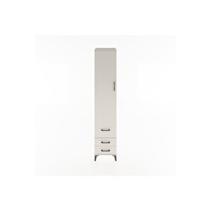 Hyperion Dolap 4 Raflı 3 Çekmeceli Tek Kapaklı 44x44x221 Aytaşı-aytaşı