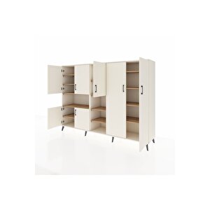 Hyperion Dolap 13 Raflı 7 Kapaklı 220x44x163 Aytaşı-aytaşı/çam