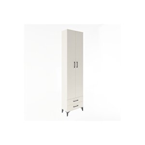 Arges Dolap 5 Raflı 2 Çekmeceli 2 Kapaklı 60x30x243 Aytaşı-aytaşı