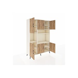 Hyperion Dolap 9 Raflı 6 Kapaklı 132x44x195 Aytaşı-çam/aytaşı