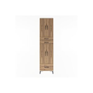 Arges Dolap 5 Raflı 3 Çekmeceli 4 Kapaklı 60x30x243 Aytaşı-çam