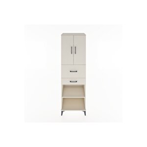 Hyperion Dolap 4 Raflı 2 Çekmeceli 2 Kapaklı 60x44x195 Aytaşı-aytaşı