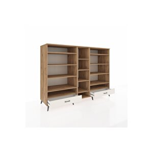 Kronos Dolap 14 Raflı 2 Çekmeceli  220x59x163 Çam-çam/aytaşı