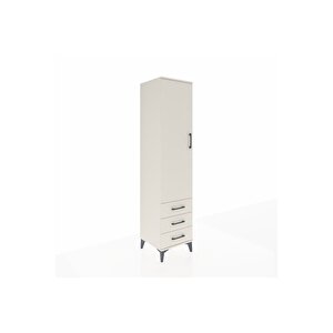 Hyperion Dolap 2 Raflı 3 Çekmeceli Tek Askılı 44x44x195 Aytaşı-aytaşı