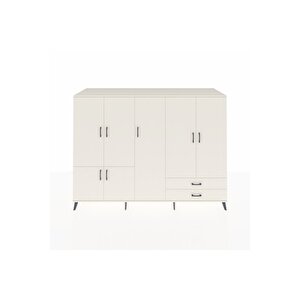 Kronos Dolap 12 Raflı 2 Çekmeceli 7 Kapaklı 220x59x163 Aytaşı-aytaşı