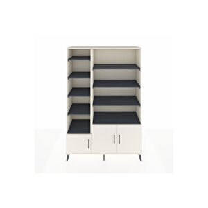 Hyperion Dolap 10 Raflı 3 Kapaklı 132x44x195 Aytaşı-aytaşı/antrasit