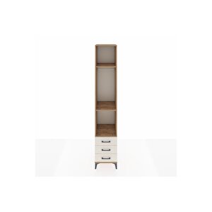 Hyperion Dolap 3 Raflı 3 Çekmeceli Tek Askılı 44x44x243 Çam-aytaşı