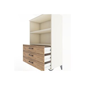 Hyperion Dolap 2 Raflı 3 Çekmeceli 88x44x134 Aytaşı-çam