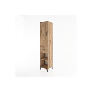 Hyperion Dolap 3 Raflı Tek Çekmeceli Tek Askılı 44x44x221 Çam-çam