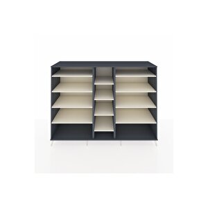 Kronos Dolap 11 Raflı  220x59x163 Antrasit-antrasit/aytaşı