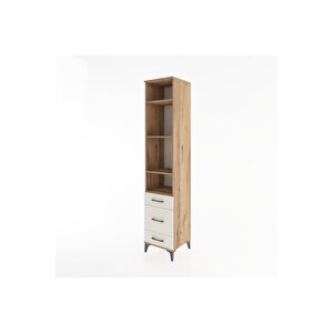 Hyperion Dolap 4 Raflı 3 Çekmeceli 44x44x221 Çam-aytaşı