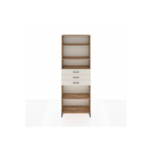 Arges Dolap 4 Raflı 3 Çekmeceli 88x30x243 Çam-aytaşı