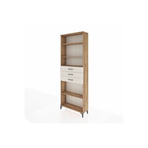 Arges Dolap 4 Raflı 3 Çekmeceli 88x30x243 Çam-aytaşı