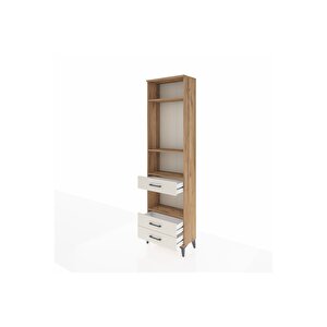 Arges Dolap 4 Raflı 3 Çekmeceli 60x30x221 Çam-aytaşı