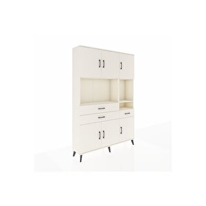 Arges Gardrop 9 Raflı 3 Çekmeceli 6 Kapaklı 132x30x195 Aytaşı-aytaşı