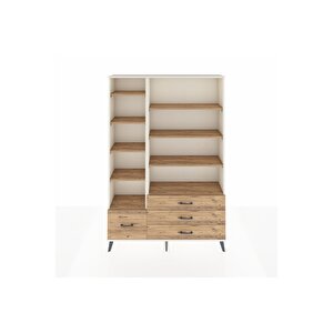 Arges Gardrop 9 Raflı 4 Çekmeceli  132x30x195 Aytaşı-çam