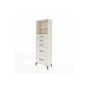 Arges Dolap 2 Raflı 5 Çekmeceli 60x30x182 Aytaşı-aytaşı