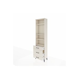 Arges Dolap 4 Raflı 3 Çekmeceli 60x30x221 Aytaşı-aytaşı