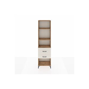 Arges Dolap 3 Raflı 2 Çekmeceli 60x30x221 Çam-aytaşı