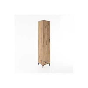 Hyperion Dolap 3 Raflı Tek Çekmeceli Tek Askılı 44x44x221 Çam-çam