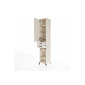 Hyperion Dolap 6 Raflı 2 Çekmeceli Tek Kapaklı 44x44x243 Aytaşı-aytaşı