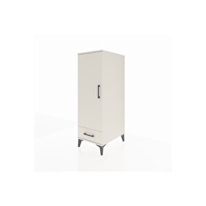 Kronos Dolap 3 Raflı Tek Çekmeceli Tek Kapaklı 44x59x134 Aytaşı-aytaşı