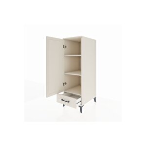 Kronos Dolap 3 Raflı Tek Çekmeceli Tek Kapaklı 44x59x134 Aytaşı-aytaşı