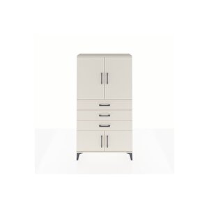 Arges Dolap 2 Raflı 3 Çekmeceli 4 Kapaklı 88x30x163 Aytaşı-aytaşı