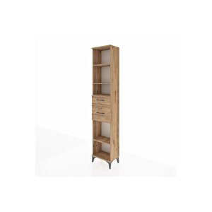 Arges Dolap 4 Raflı 2 Çekmeceli 44x30x221 Çam-çam