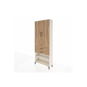 Arges Dolap 4 Raflı 2 Çekmeceli 2 Kapaklı 88x30x221 Aytaşı-çam