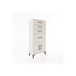 Hyperion Dolap 4 Çekmeceli 2 Kapaklı 60x44x134 Aytaşı-aytaşı