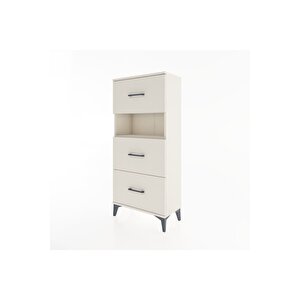 Hyperion Dolap Tek Raflı 3 Çekmeceli 60x44x134 Aytaşı-aytaşı